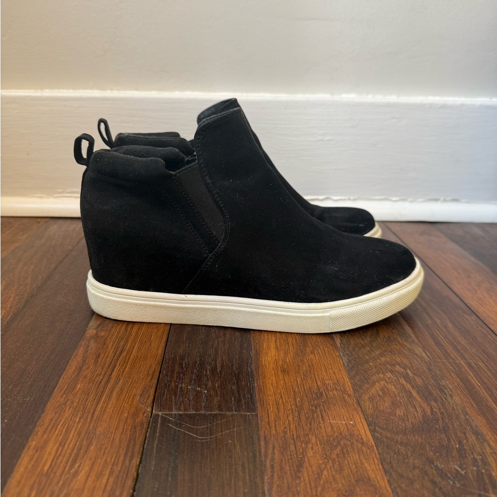 Madden Girl Suede Wedge Booties